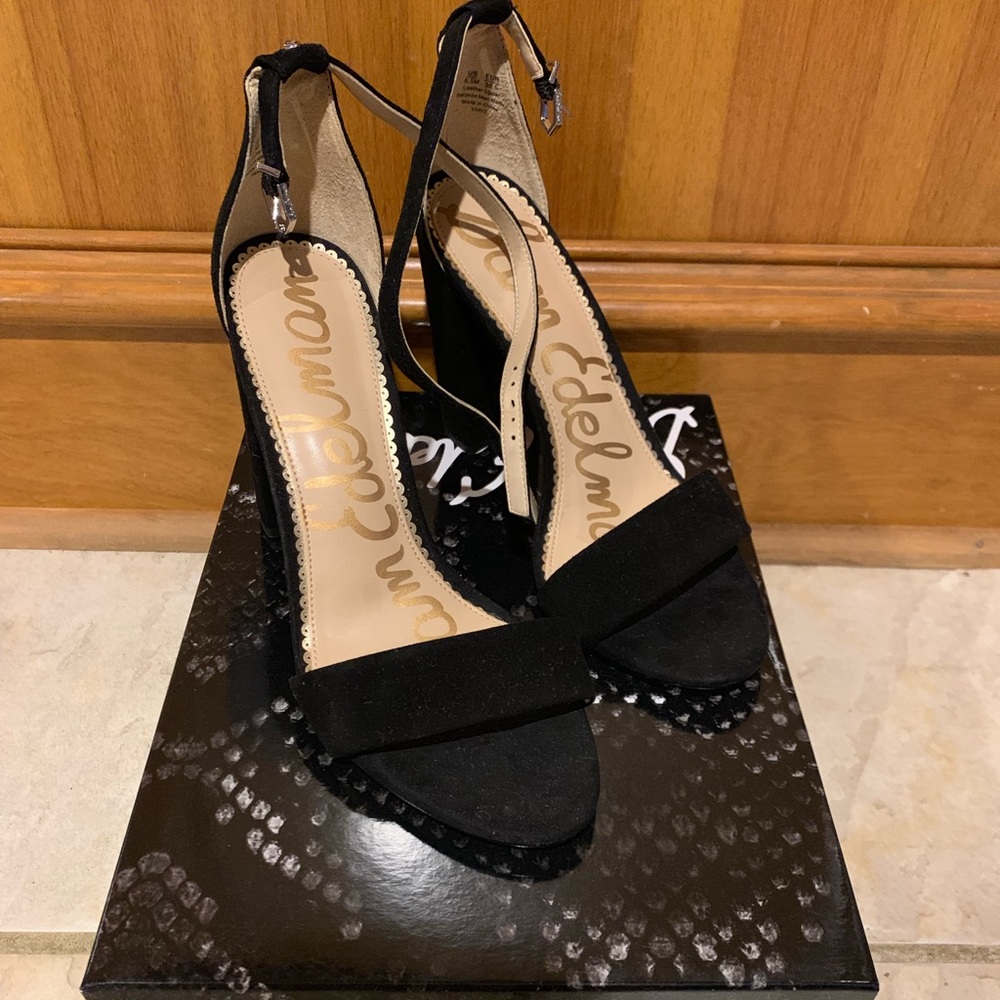 Sam Edelman Black Yaro Ankle Strap Sandal